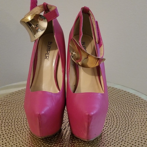 Fushia Platform heels - Picture 2 of 4